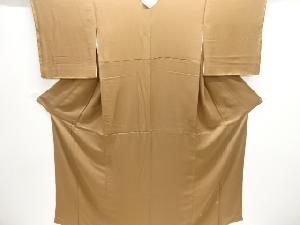 未使用品　紗綾型模様織り出し一つ紋色無地着物